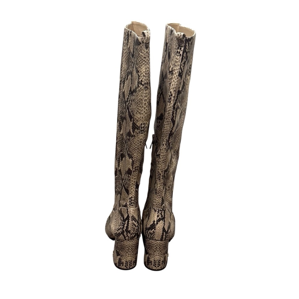 Sam Edelman Hai Snake Heel Point Toe Tall Boots Size 8.5 New without box - Picture 3 of 8